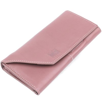 Чудовий шкіряний жіночий гаманець Grande Pelle 11577 Рожевий 11577 фото