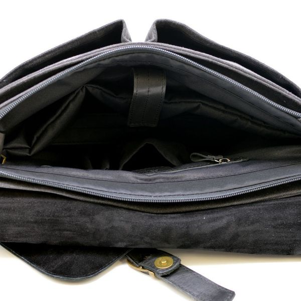 Чоловіча сумка портфель з canvas і кінської шкіри TARWA AG-3960-3md AG-3960-3md фото