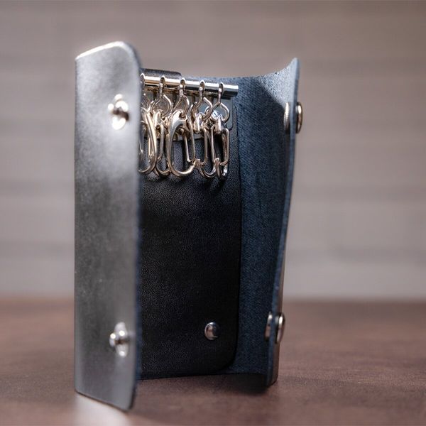 Стильна шкіряна ключниця Vintage 14934 Чорна 14934 фото