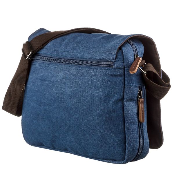 Текстильная сумка для ноутбука 13 дюймов через плечо Vintage 20189 Синяя 20189 фото