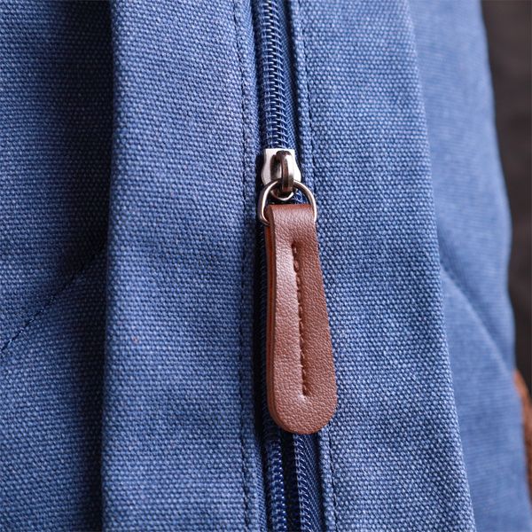 Легкий текстильний рюкзак з ущільненою спинкою та відділенням для планшета Vintage 22169 Синій 56805 фото