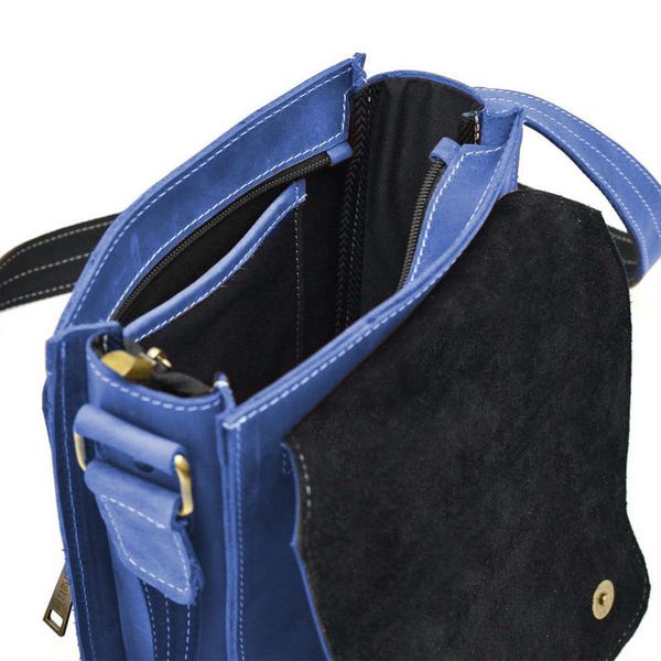 Чоловіча сумка на плече з натуральної вінтажної шкіри Tarwa RU-3027-4lx голубий RU-3027-4lx фото