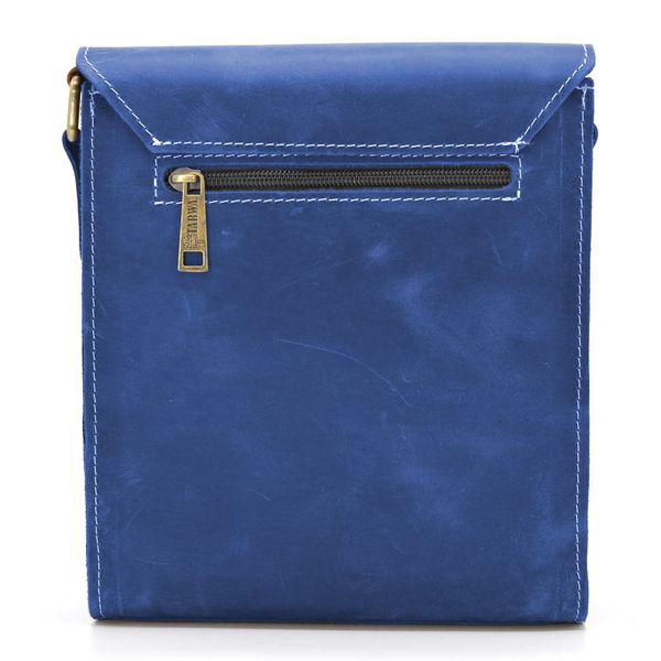 Мужская сумка на плечо из натуральной винтажной кожи Tarwa RU-3027-4lx голубой RU-3027-4lx фото