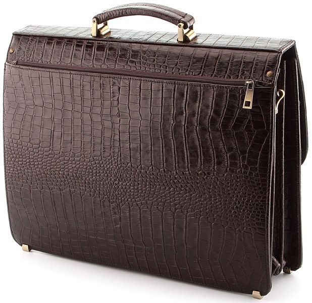 Портфель деловой SHVIGEL 00363 из натуральной кожи Коричневый 00363 фото