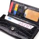 Жіночий гаманець із монетницею з натуральної фактурної шкіри CANPELLINI 21525 Чорний 21525 фото 3