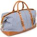 Дорожня сумка текстильна жіноча в смужку Vintage 20667 Біла 20667 фото 1
