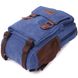 Легкий текстильний рюкзак з ущільненою спинкою та відділенням для планшета Vintage 22169 Синій 56805 фото 3