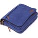 Текстильна сумка для ноутбука 13 дюймів через плече Vintage 20189 Синя 20189 фото 6