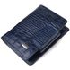 Практичний вертикальний жіночий гаманець із натуральної шкіри з тисненням під крокодила CANPELLINI 21677 Синій 21677 фото 1