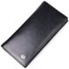 Надежный мужской бумажник из натуральной гладкой кожи в два сложения ST Leather 19414 Черный 19414 фото 1