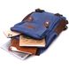 Легкий текстильний рюкзак з ущільненою спинкою та відділенням для планшета Vintage 22169 Синій 56805 фото 6