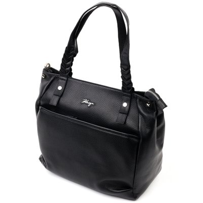 Вместительная женская сумка с ручками KARYA 20860 кожаная Черный 20860 фото