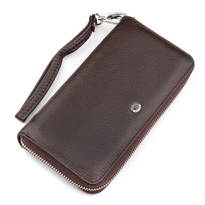 Чоловічий гаманець ST Leather 18421 (ST45) шкіряний Коричневий 18421 фото
