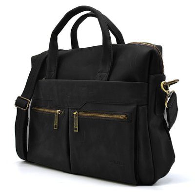 Мужская черная кожаная сумка для ноутбука RA-7122-3md TARWA RA-7122-3md фото
