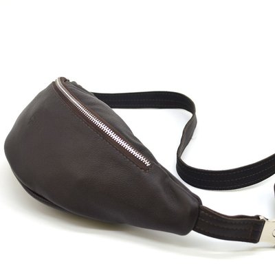 Поясная кожаная сумка средняя с фастексом, коричневая кожа TARWA FC-3005-4lx FC-3005-4lx фото