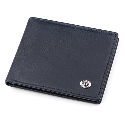 Чоловічий гаманець ST Leather 18321 (ST160) шкіряний Синій 18321 фото