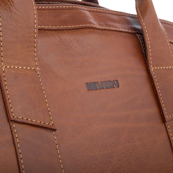 Светло-коричневая кожаная дорожная сумка Newery N1970GCR N1970GCR фото