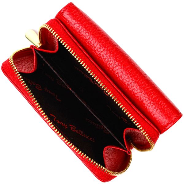Жіноче портмоне в три складення з натуральної шкіри Tony Bellucci 22023 Червоний 22023 фото