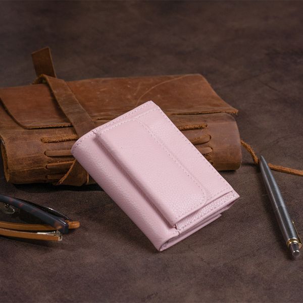 Маленькое портмоне из кожи женское ST Leather 19357 Розовое 19357 фото