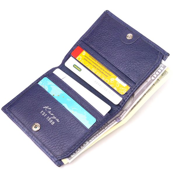 Стильний чоловічий гаманець із натуральної шкіри KARYA 21060 Синій 21060 фото