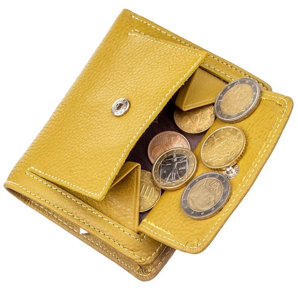Невелике портмоне для жінок ST Leather 18924 Гірчичний 18924 фото