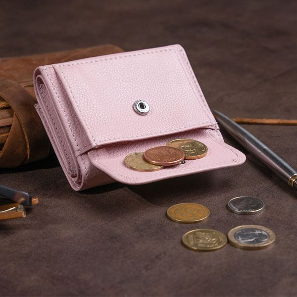 Маленьке портмоне зі шкіри жіноче ST Leather 19357 Рожеве 19357 фото