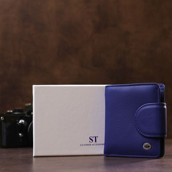 Гаманець жіночий ST Leather 18371 (ST415) шкіряний Синій 18371 фото