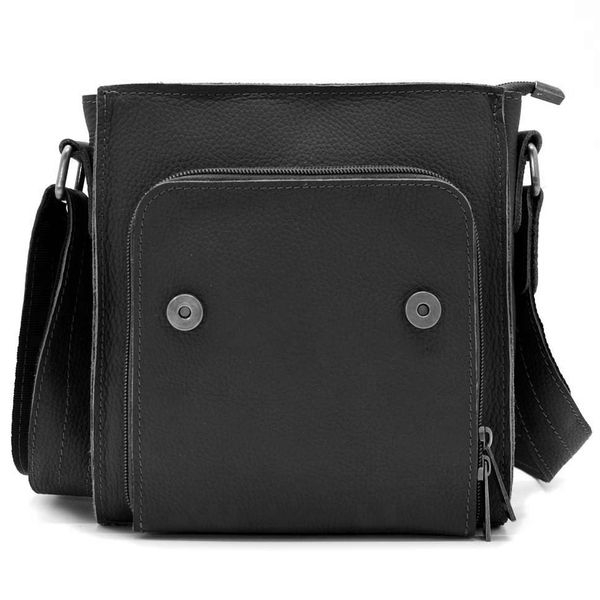 Мужская сумка на плечо из натуральной зернистой кожи Tarwa FA-3027-3md черная FA-3027-3md фото
