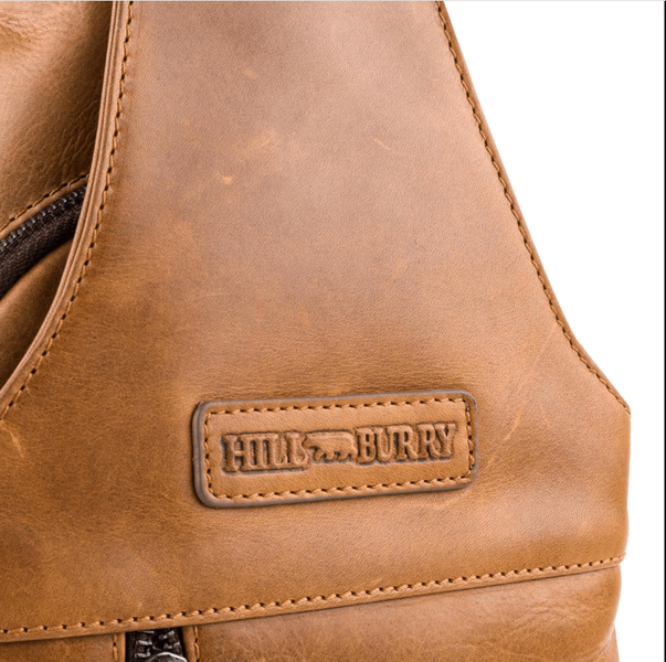 Кожаная сумка-слинг теракотового цвета Hill Burry HB6101Brown HB6101Brown фото