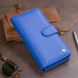 Вертикальний місткий гаманець зі шкіри унісекс ST Leather 19305 Синій 19305 фото 9