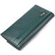 Жіночий практичний гаманець із натуральної зернистої шкіри CANPELLINI 21628 Зелений 21628 фото 2