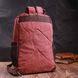 Стильний текстильний рюкзак з ущільненою спинкою та відділенням для планшета Vintage 22170 Бордовий 56806 фото 8