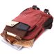 Стильний текстильний рюкзак з ущільненою спинкою та відділенням для планшета Vintage 22170 Бордовий 56806 фото 6