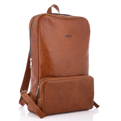 Кожаный рюкзак светло-коричневого цвета Newery N1023GCR N1023GCR фото