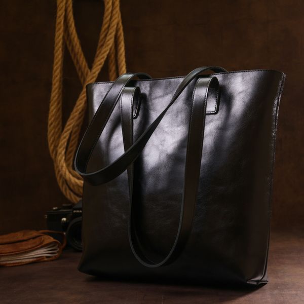 Класична жіноча сумка-шоппер Shvigel 16365 Чорний 52499 фото