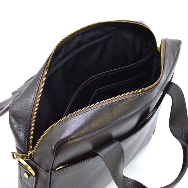 Кожаная сумка-портфель для ноутбука GC-1812-4lx от TARWA коричневая GC-1812-4lx фото