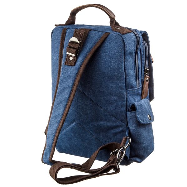 Сумка-рюкзак на одно плечо Vintage 20139 Синяя 46169 фото
