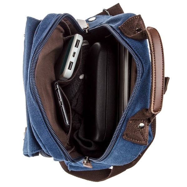 Сумка-рюкзак на одно плечо Vintage 20139 Синяя 46169 фото