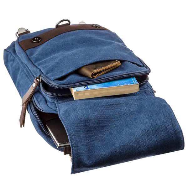 Сумка-рюкзак на одне плече Vintage 20139 Синя 46169 фото