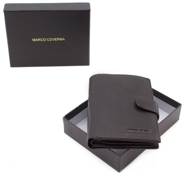 Чорний шкіряний гаманець під паспорт Marco Coverna BK010-808 black BK010-808 black фото