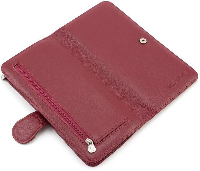 Бордовий шкіряний гаманець на кнопці Marco Coverna MC031-950-4 MC031-950-4 фото