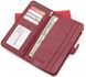 Бордовый кожаный кошелёк на кнопке Marco Coverna MC031-950-4 MC031-950-4 фото 3