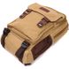 Оригінальний текстильний рюкзак з ущільненою спинкою та відділенням для планшета Vintage 22171 Пісочний 56807 фото 3
