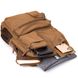 Рюкзак текстильний дорожній унісекс Vintage 20619 Коричневий 48994 фото 5