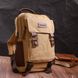 Оригінальний текстильний рюкзак з ущільненою спинкою та відділенням для планшета Vintage 22171 Пісочний 56807 фото 7