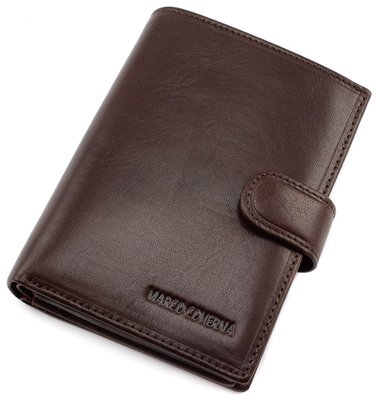 Коричневый кожаный портмоне под паспорт Marco Coverna B047-808C B047-808C фото