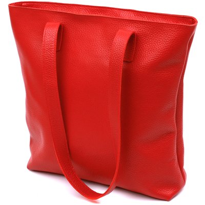 Кожаная вместительная женская сумка Shvigel 16355 Красный 52650 фото