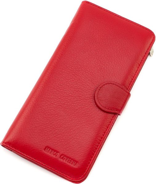Красный кожаный кошелёк на кнопке Marco Coverna MC031-950-2 MC031-950-2 фото