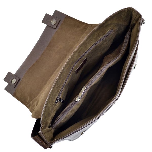 Чоловіча шкіряна сумка на плече формату А4 BOND 1108-286 1108-286 фото