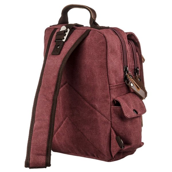 Сумка-рюкзак на одно плечо Vintage 20140 Малиновая 46170 фото